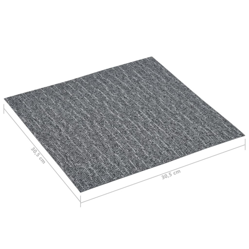 Produktbild för Självhäftande golvplankor 5,11 m² PVC grå