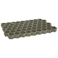 Produktbild för Gräsarmering 16 st grön 60x40x3 cm plast