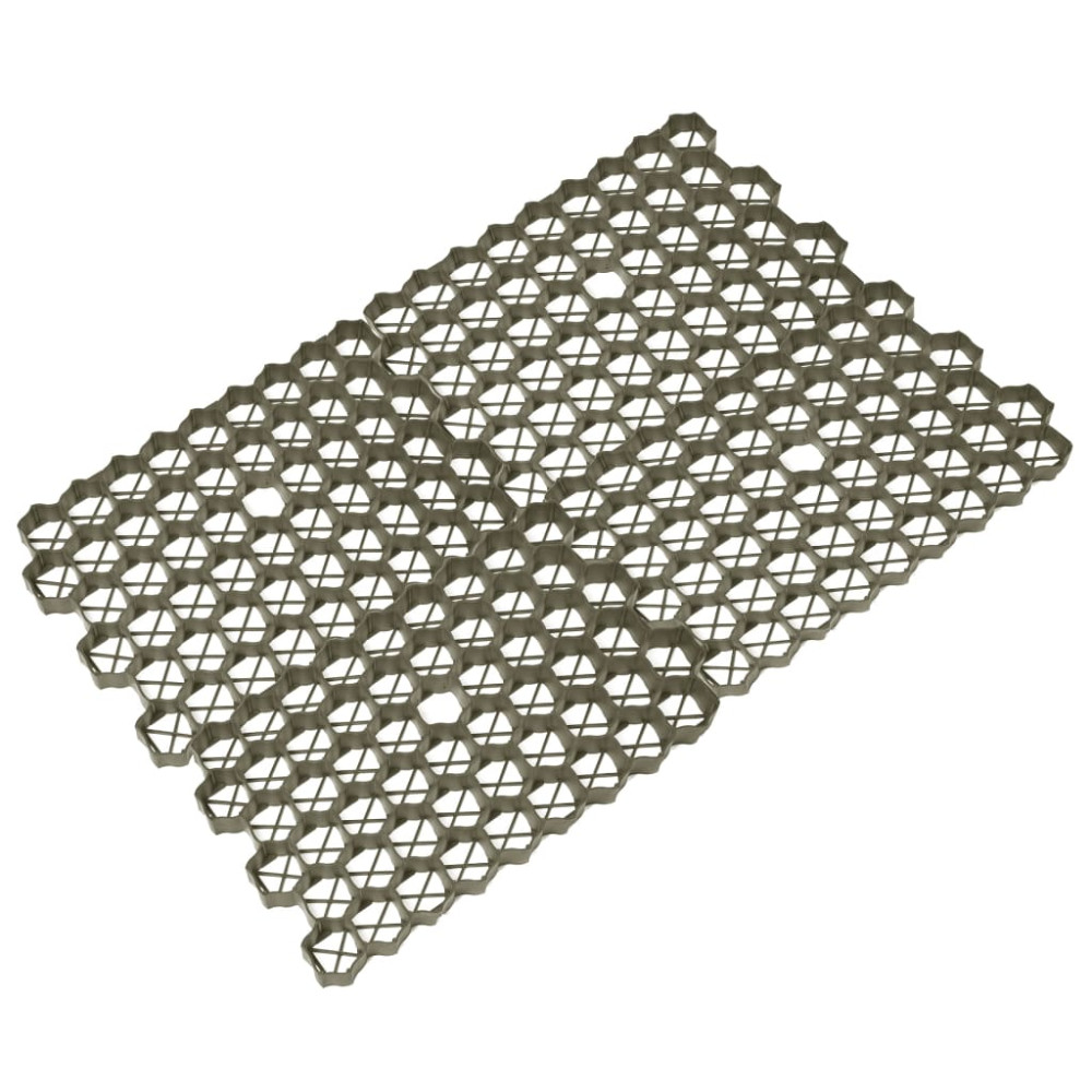 Produktbild för Gräsarmering 16 st grön 60x40x3 cm plast