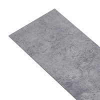 Miniatyr av produktbild för Ej självhäftande PVC-golvplankor 5,26 m² 2 mm cementgrå