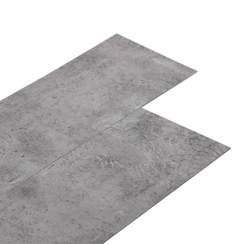 Produktbild för Ej självhäftande PVC-golvplankor 5,26 m² 2 mm cementbrun