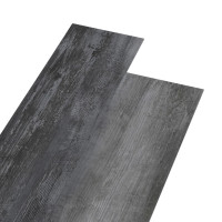 Produktbild för Ej självhäftande PVC-golvplankor 5,26 m² 2 mm glansig grå