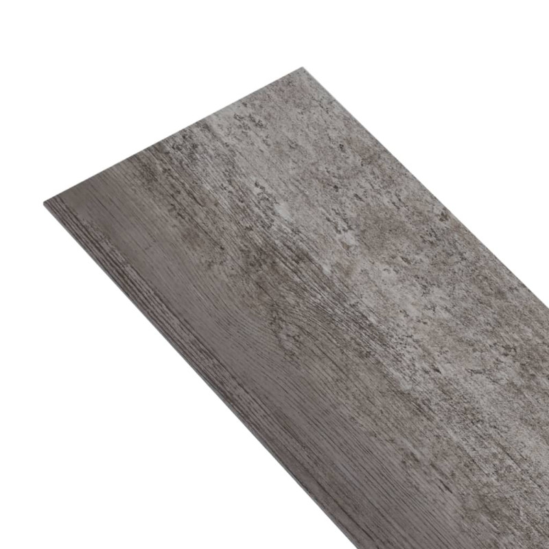 Produktbild för Ej självhäftande PVC-golvplankor 5,26 m² 2 mm randigt trä