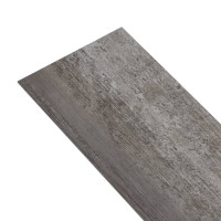Produktbild för Ej självhäftande PVC-golvplankor 4,46 m² 3 mm randigt trä