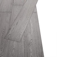 Miniatyr av produktbild för Ej självhäftande PVC-golvplankor 4,46 m² 3 mm mörkgrå