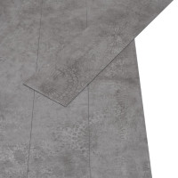 Produktbild för PVC-golvbrädor 5,02 m² 2 mm självhäftande betonggrå