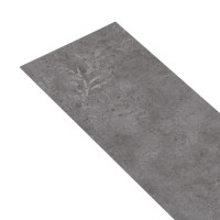Produktbild för PVC-golvbrädor 5,02 m² 2 mm självhäftande betonggrå