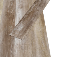 Produktbild för PVC-golvbrädor 5,02 m² självhäftande 2 mm kalkfärgat trä
