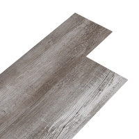 Produktbild för PVC-golvbrädor 5,02 m² självhäftande 2 mm mattbrunt trä
