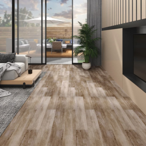 vidaXL Ej självhäftande PVC-golvplankor 5,26 m² 2 mm trä