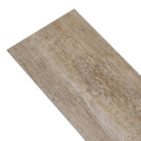 Produktbild för Ej självhäftande PVC-golvplankor 5,26 m² 2 mm trä