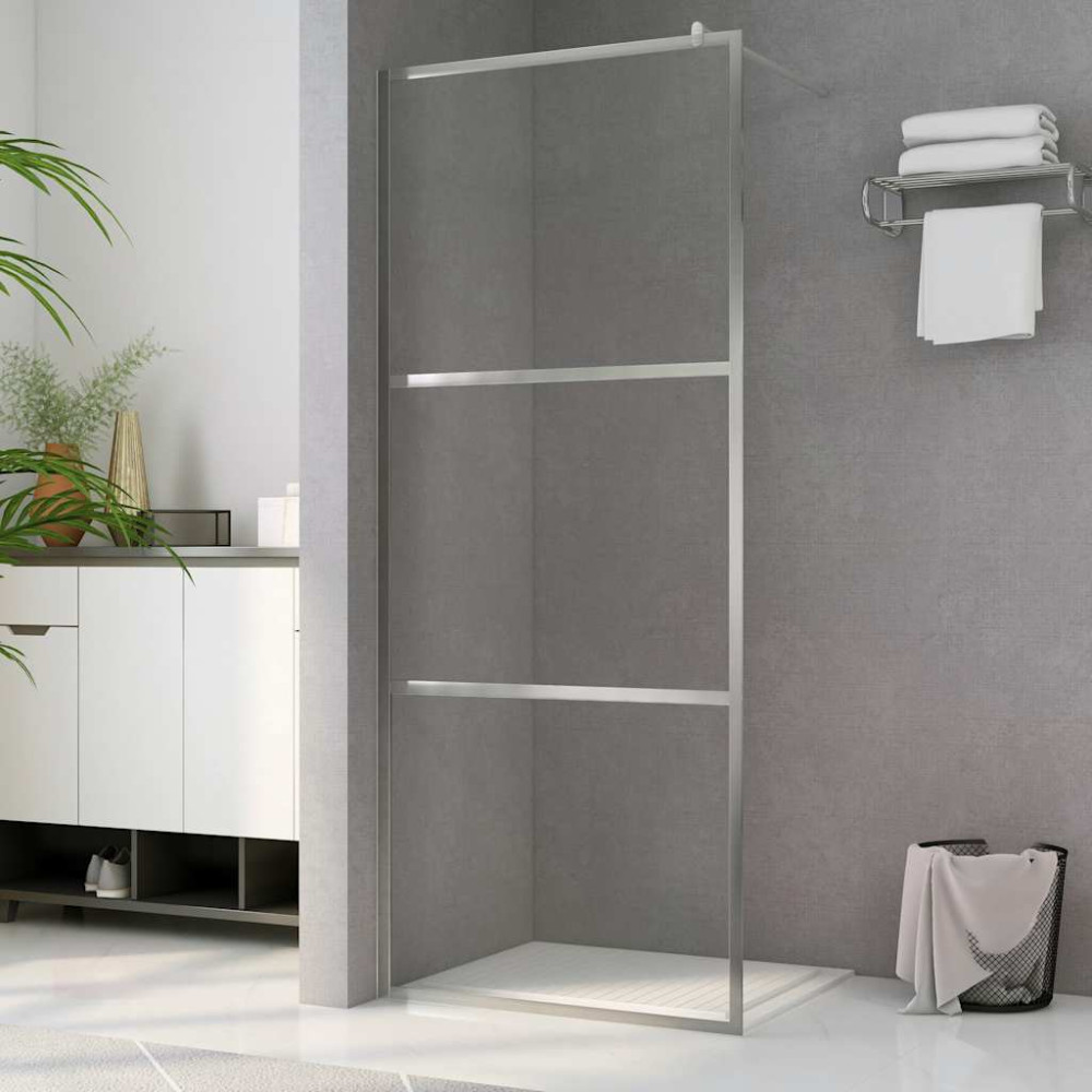 Produktbild för Duschvägg med klart ESG-glas 115x195 cm