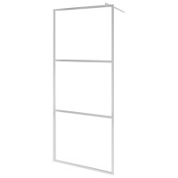 Produktbild för Duschvägg med halvfrostat ESG-glas 115x195 cm