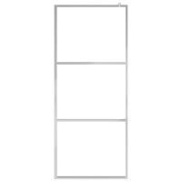 Produktbild för Duschvägg med halvfrostat ESG-glas 115x195 cm