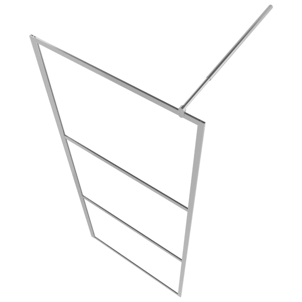 Produktbild för Duschvägg med halvfrostat ESG-glas 115x195 cm