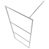 Produktbild för Duschvägg med halvfrostat ESG-glas 115x195 cm