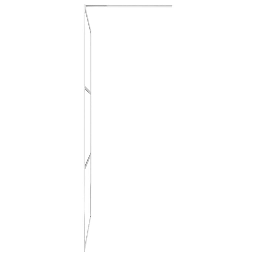 Produktbild för Duschvägg med halvfrostat ESG-glas 115x195 cm