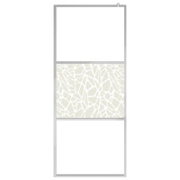 Produktbild för Duschvägg med ESG-glas stendesign 80x195 cm