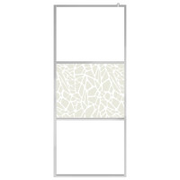 Produktbild för Duschvägg med ESG-glas stendesign 140x195 cm