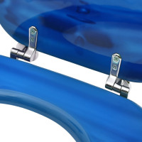 Miniatyr av produktbild för Toalettsits med lock MDF vattendroppar blå
