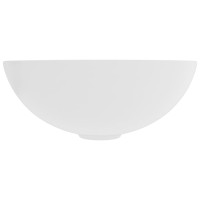Miniatyr av produktbild för Handfat keramik matt vit rund