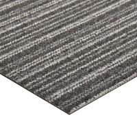 Produktbild för Textilplattor 20 st 5 m² 50x50 cm antracit ränder