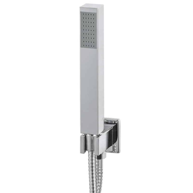 Produktbild för Duschsystem rostfritt stål 201 silver