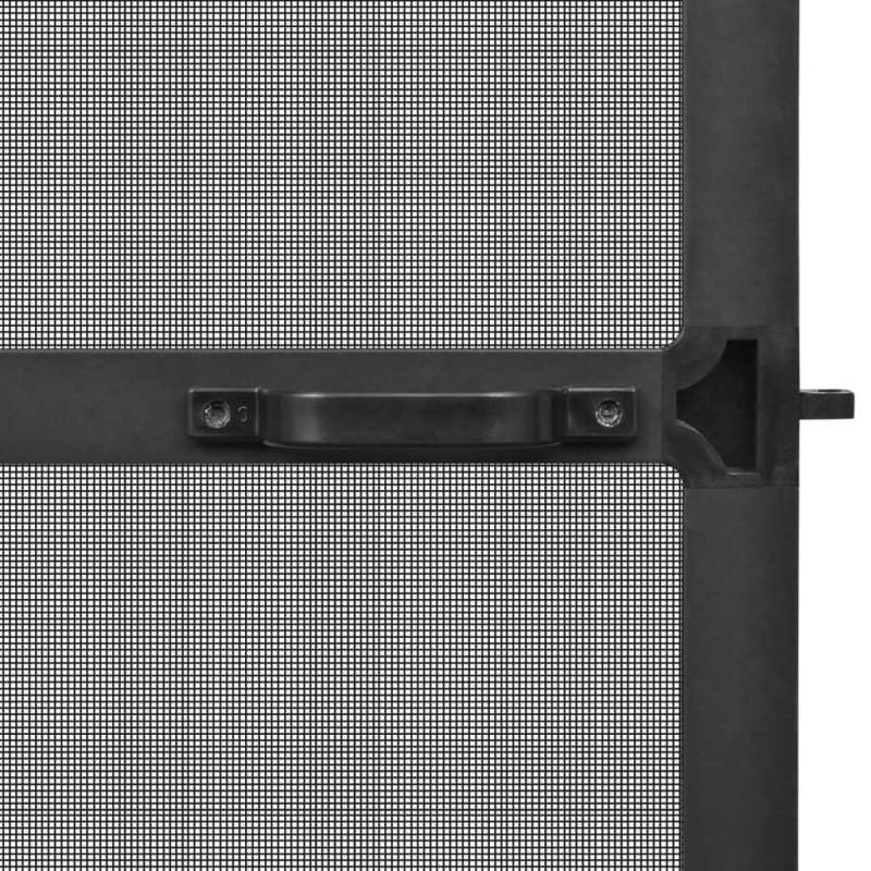 Produktbild för Insektsnät med gångjärn för dörr antracit 120x240 cm