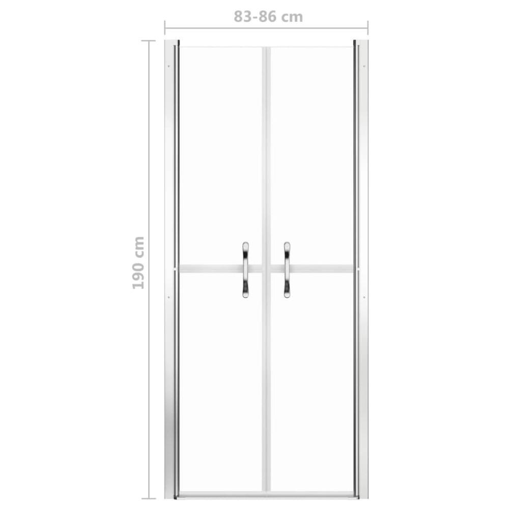 Produktbild för Duschdörr klar ESG 86x190 cm