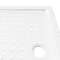 Miniatyr av produktbild för Duschkar med prickar vit 90x70x4 cm ABS