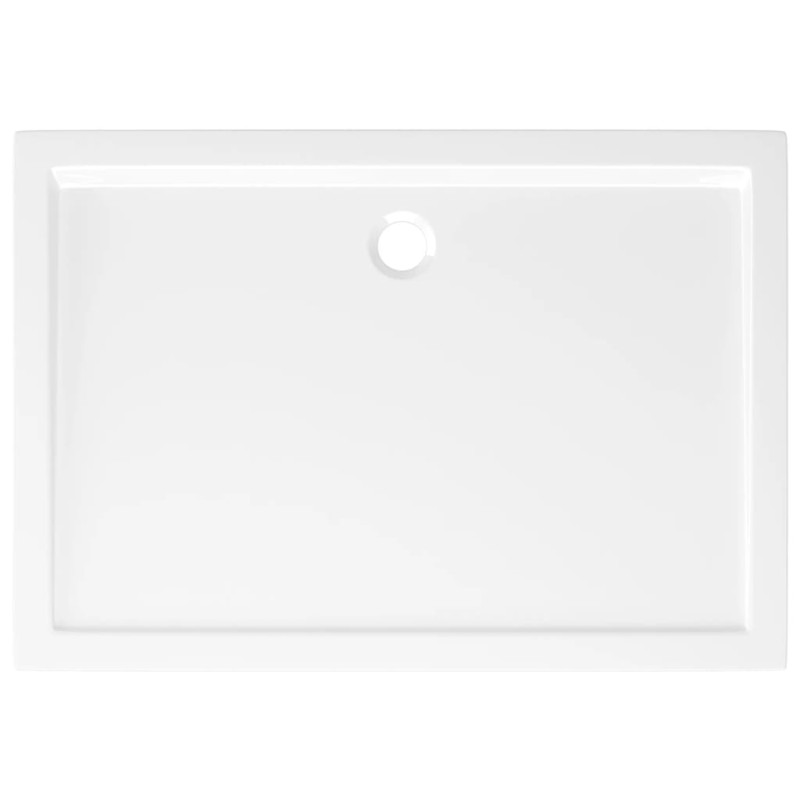 Produktbild för Duschkar rektangulärt ABS vit 70x100 cm