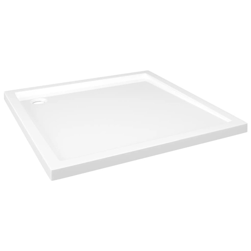 Produktbild för Duschkar fyrkantigt ABS vit 80x80 cm