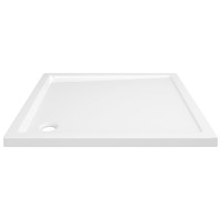 Miniatyr av produktbild för Duschkar fyrkantigt ABS vit 80x80 cm