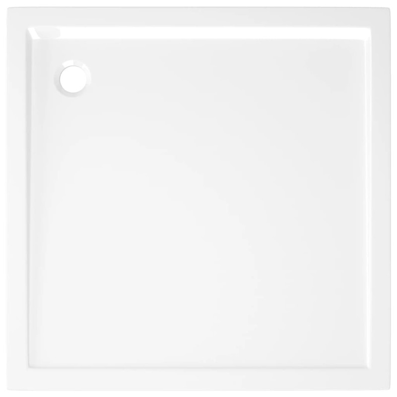 Produktbild för Duschkar fyrkantigt ABS vit 80x80 cm