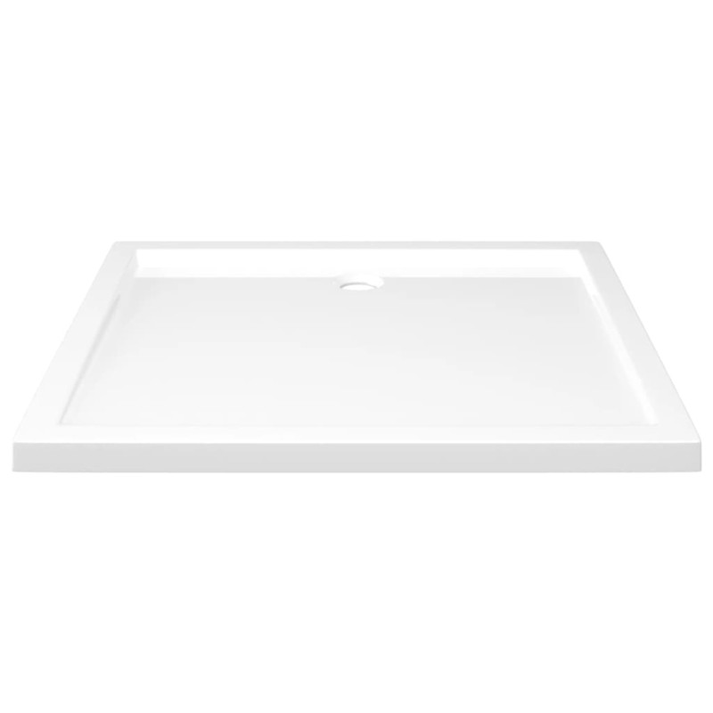 Produktbild för Duschkar rektangulärt ABS vit 80x90 cm