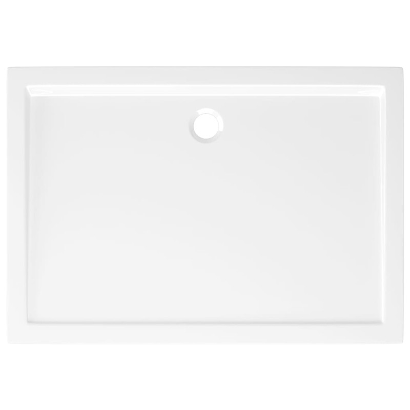 Produktbild för Duschkar rektangulärt ABS vit 80x110 cm