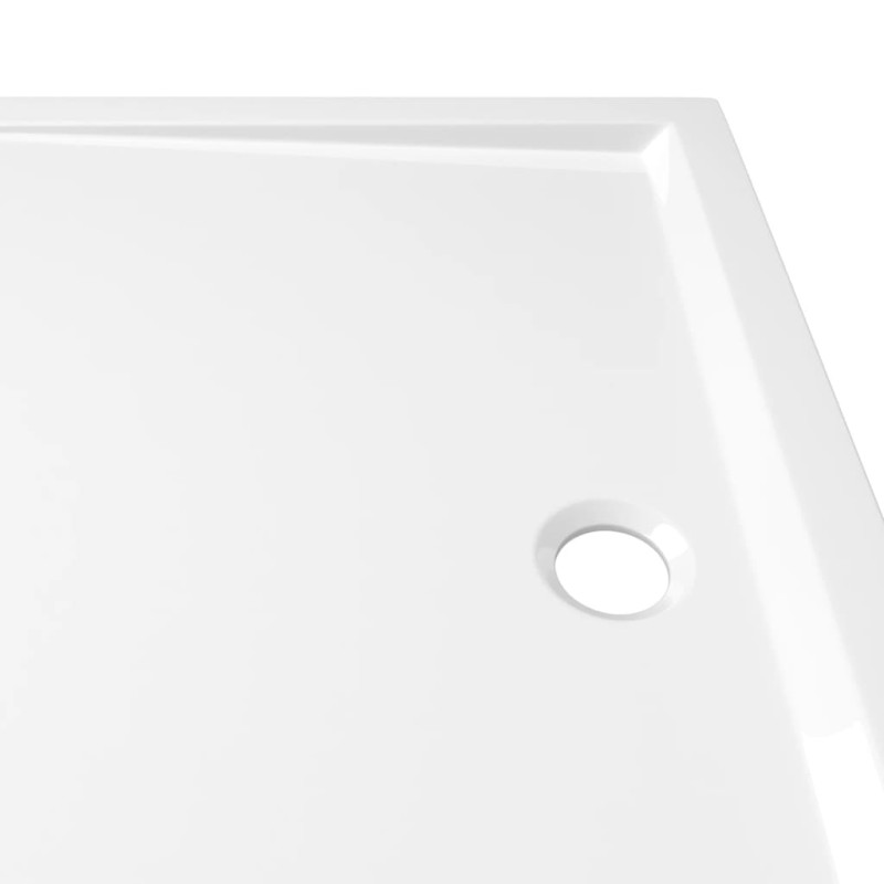 Produktbild för Duschkar rektangulärt ABS vit 80x110 cm