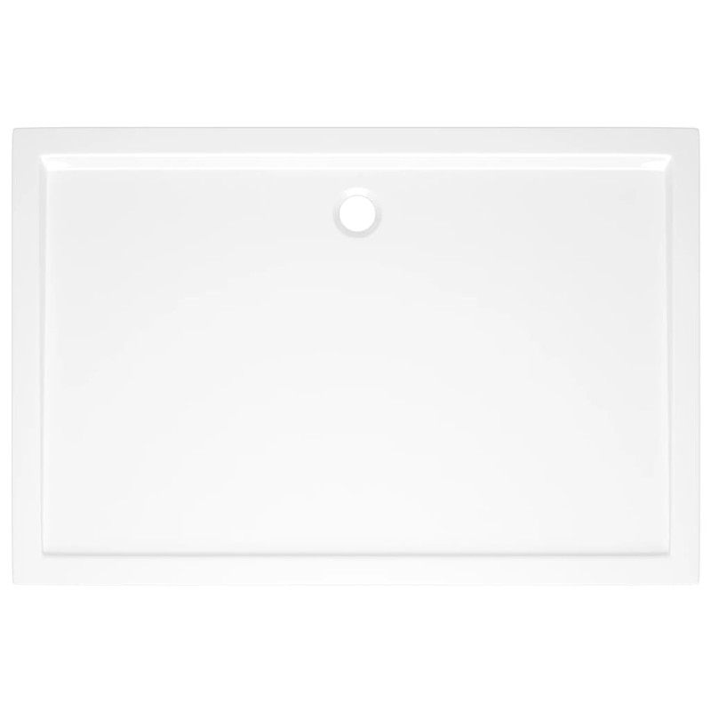Produktbild för Duschkar rektangulärt ABS vit 80x120 cm
