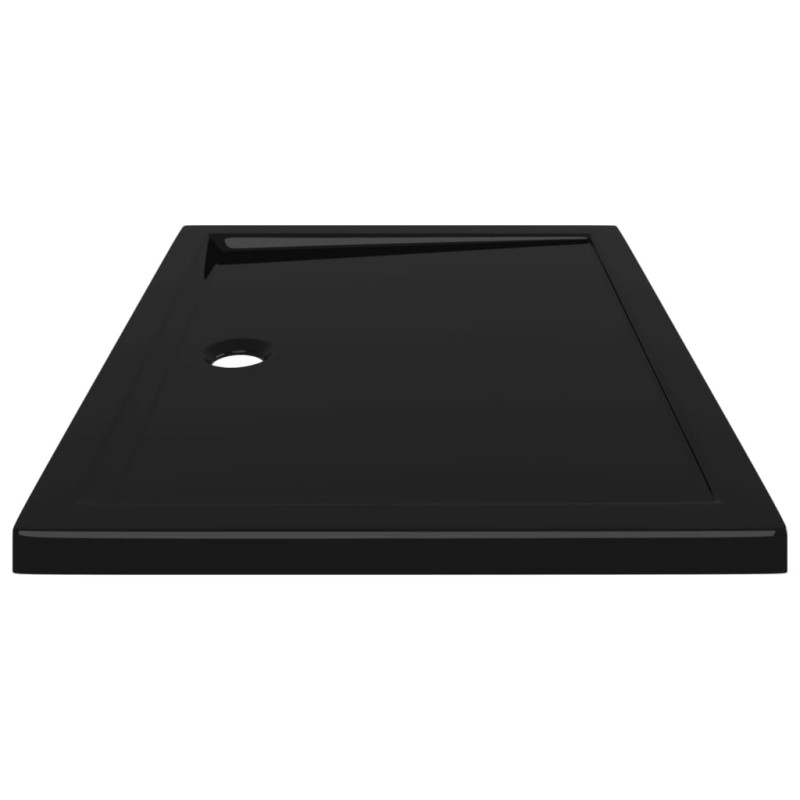 Produktbild för Duschkar rektangulärt ABS svart 70x90 cm