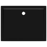 Miniatyr av produktbild för Duschkar rektangulärt ABS svart 70x90 cm
