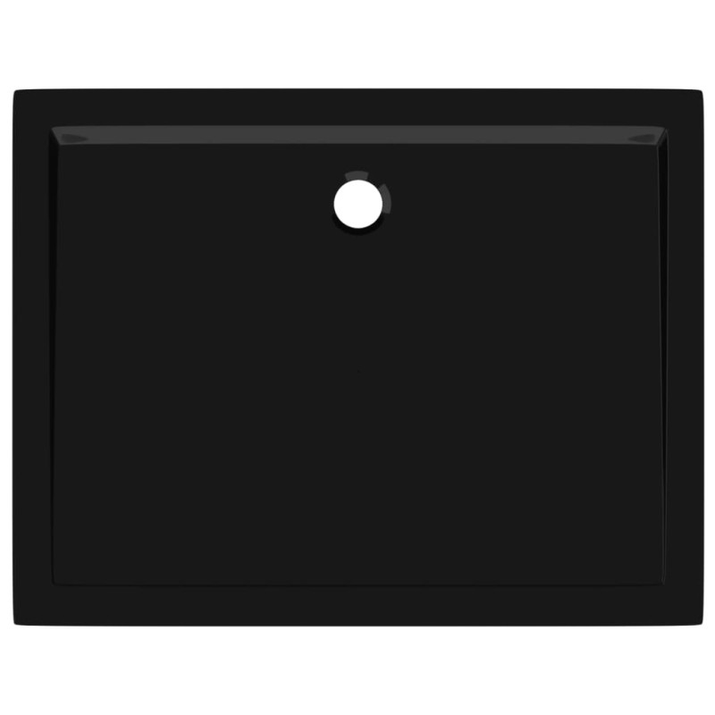 Produktbild för Duschkar rektangulärt ABS svart 70x90 cm