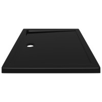 Miniatyr av produktbild för Duschkar rektangulärt ABS svart 80x100 cm