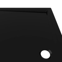 Miniatyr av produktbild för Duschkar rektangulärt ABS svart 70x120 cm