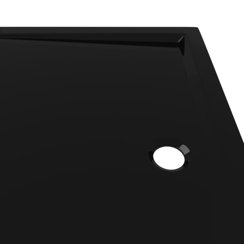 Produktbild för Duschkar rektangulärt ABS svart 70x100 cm