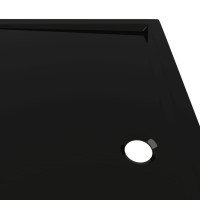 Miniatyr av produktbild för Duschkar rektangulärt ABS svart 80x90 cm