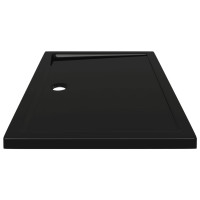 Miniatyr av produktbild för Duschkar rektangulärt ABS svart 80x110 cm