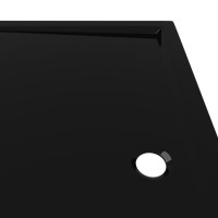 Miniatyr av produktbild för Duschkar rektangulärt ABS svart 80x120 cm
