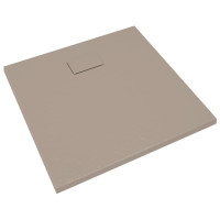 Produktbild för Duschkar SMC brun 90x80 cm