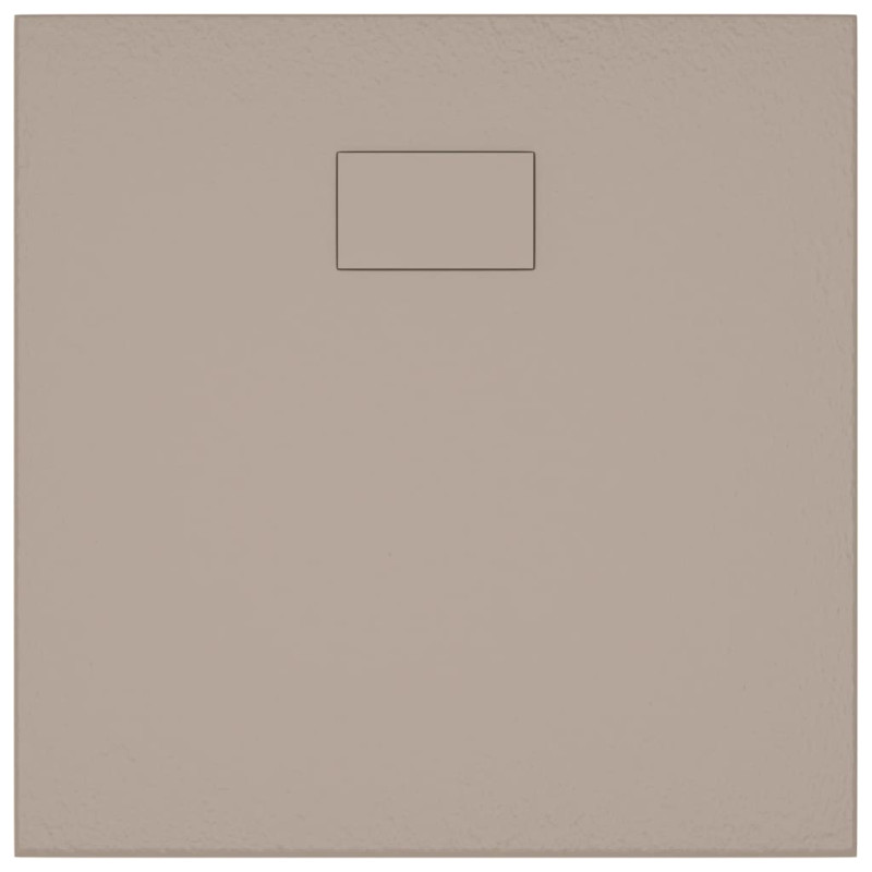 Produktbild för Duschkar SMC brun 90x90 cm