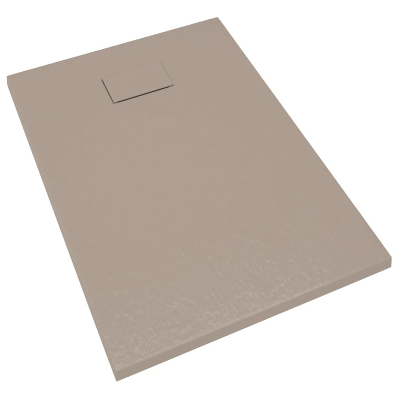 Produktbild för Duschkar SMC brun 100x70 cm